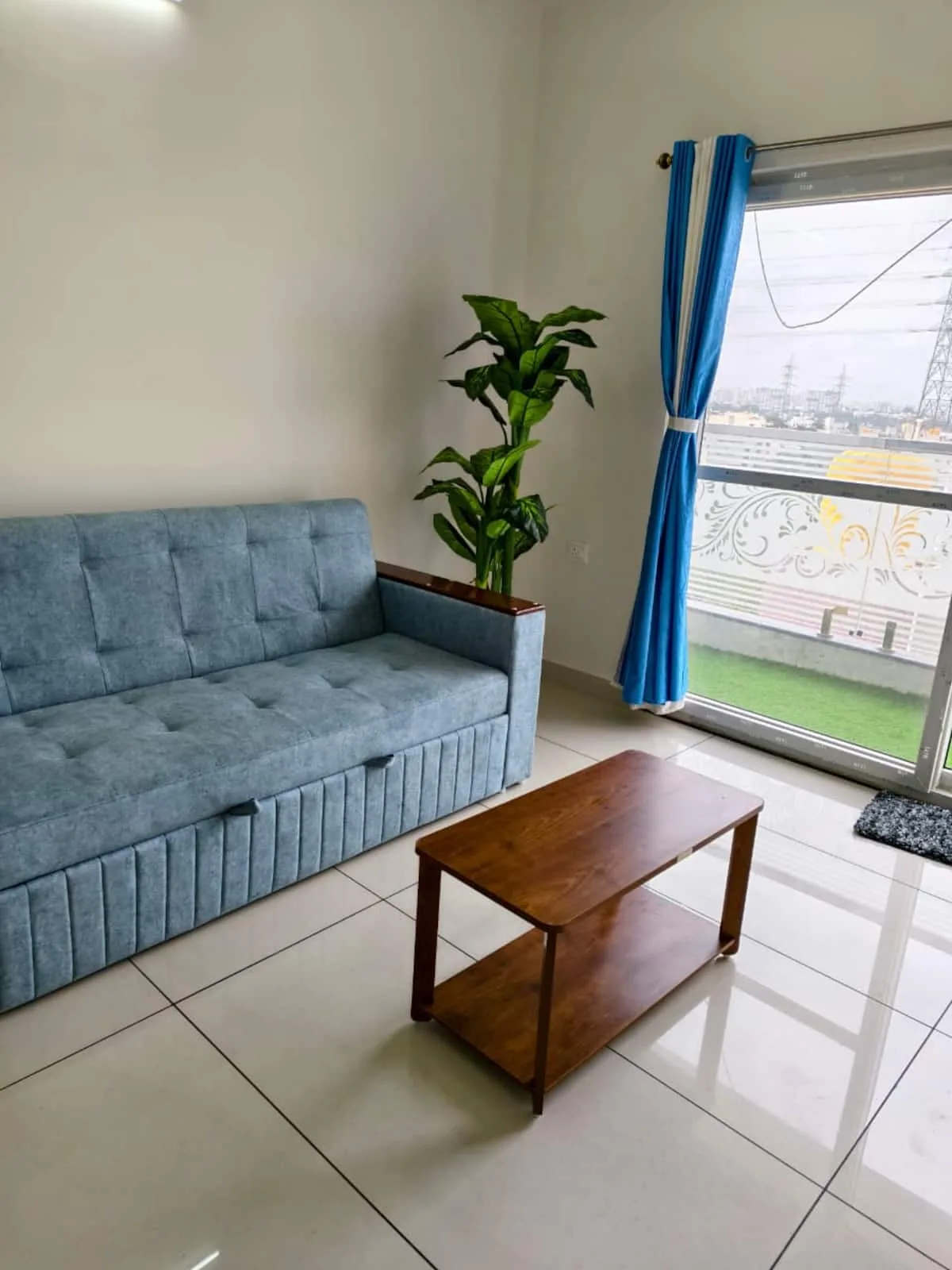404 | Stylish 2BHK by Everloft with Balcony - Living Room